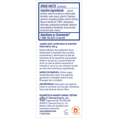 Anti-Acne Medicated Complexion Bar